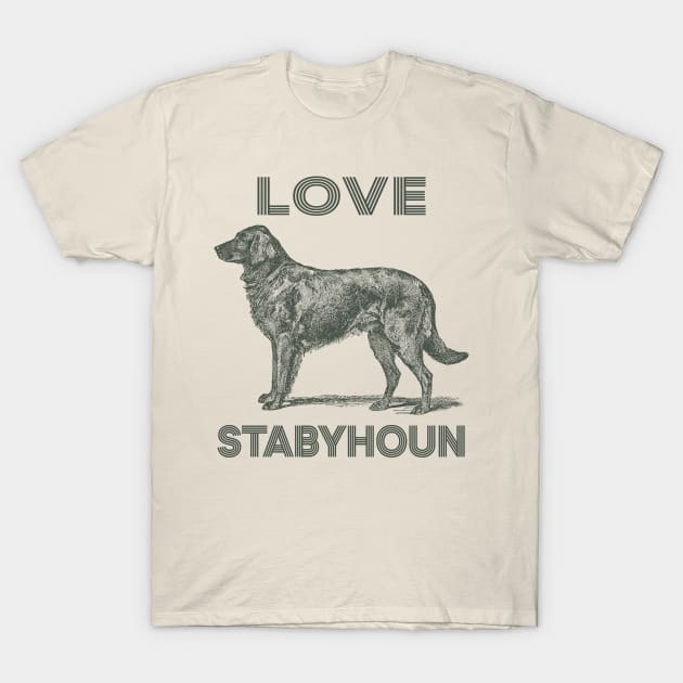 Love Stabyhoun Dog T-Shirt by tabaojohnny